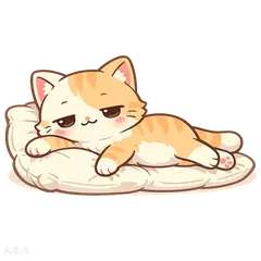 Relaxed indoor cat suited to gentle comfort toys